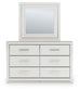 Zuraleus California King Upholstered Bed, Dresser and Mirror