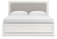 Zuraleus King Upholstered Panel Bed, Dresser, Mirror, Chest and Nightstand