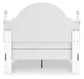 Kozlani Full Upholstered Panel Bed, Dresser and Mirror