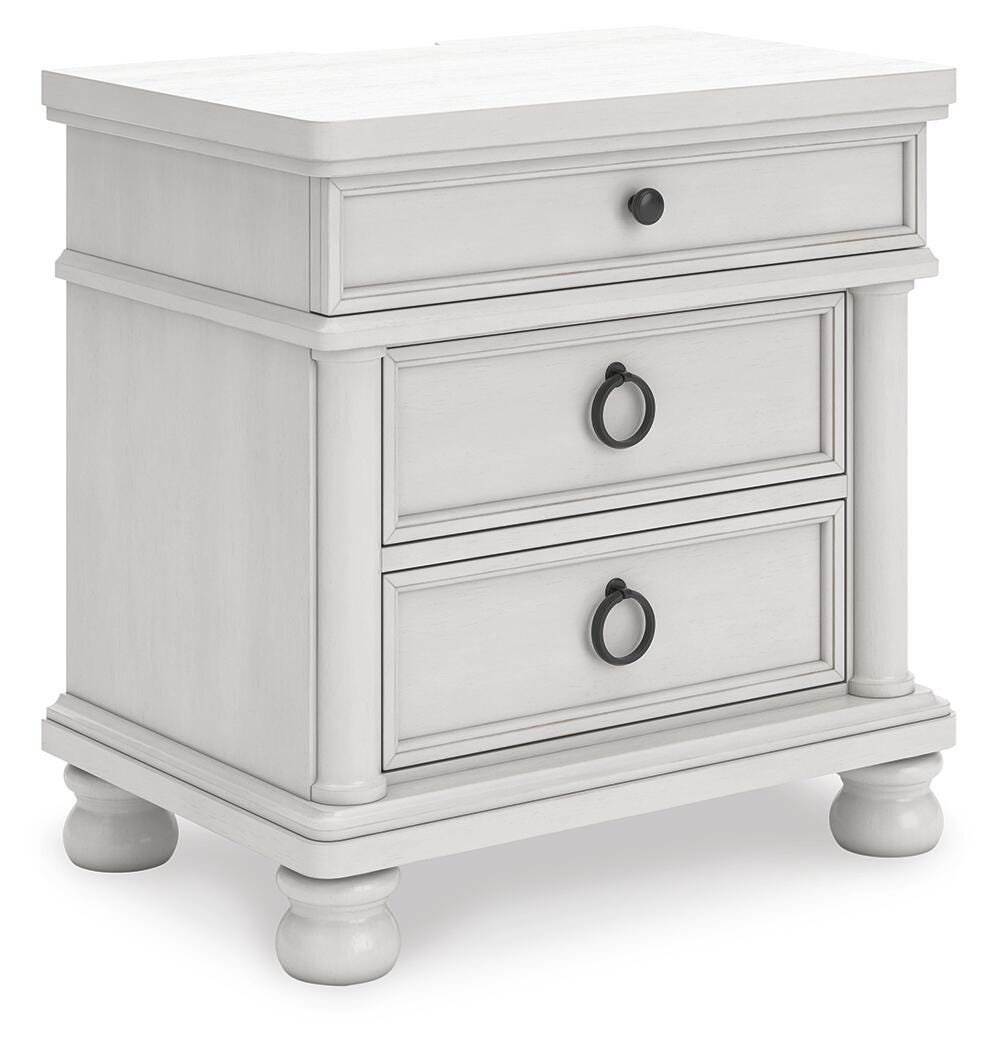 Rowlenstown King Poster Bed, Dresser, Mirror and Nightstand