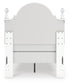 Kozlani Twin Upholstered Panel Bed, Dresser, Mirror and Nightstand