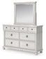 Rowlenstown California King Poster Bed, Dresser and Mirror