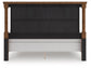 Rowlenstown California King Poster Bed with Mirrored Dresser