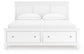 Fortman California King Panel Storage Bed, Dresser, Mirror and Nightstand