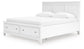 Fortman California King Panel Storage Bed, Dresser, Mirror and Nightstand