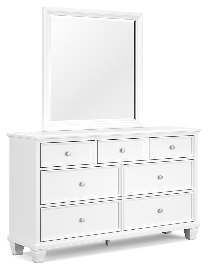 Fortman Twin Panel Storage Bed, Dresser and Mirror