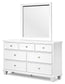 Fortman Twin Panel Storage Bed, Dresser and Mirror