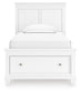 Fortman Twin Panel Storage Bed, Dresser and Mirror