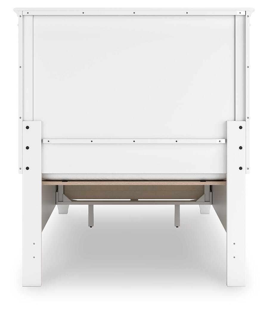 Fortman Twin Panel Storage Bed, Dresser and Mirror