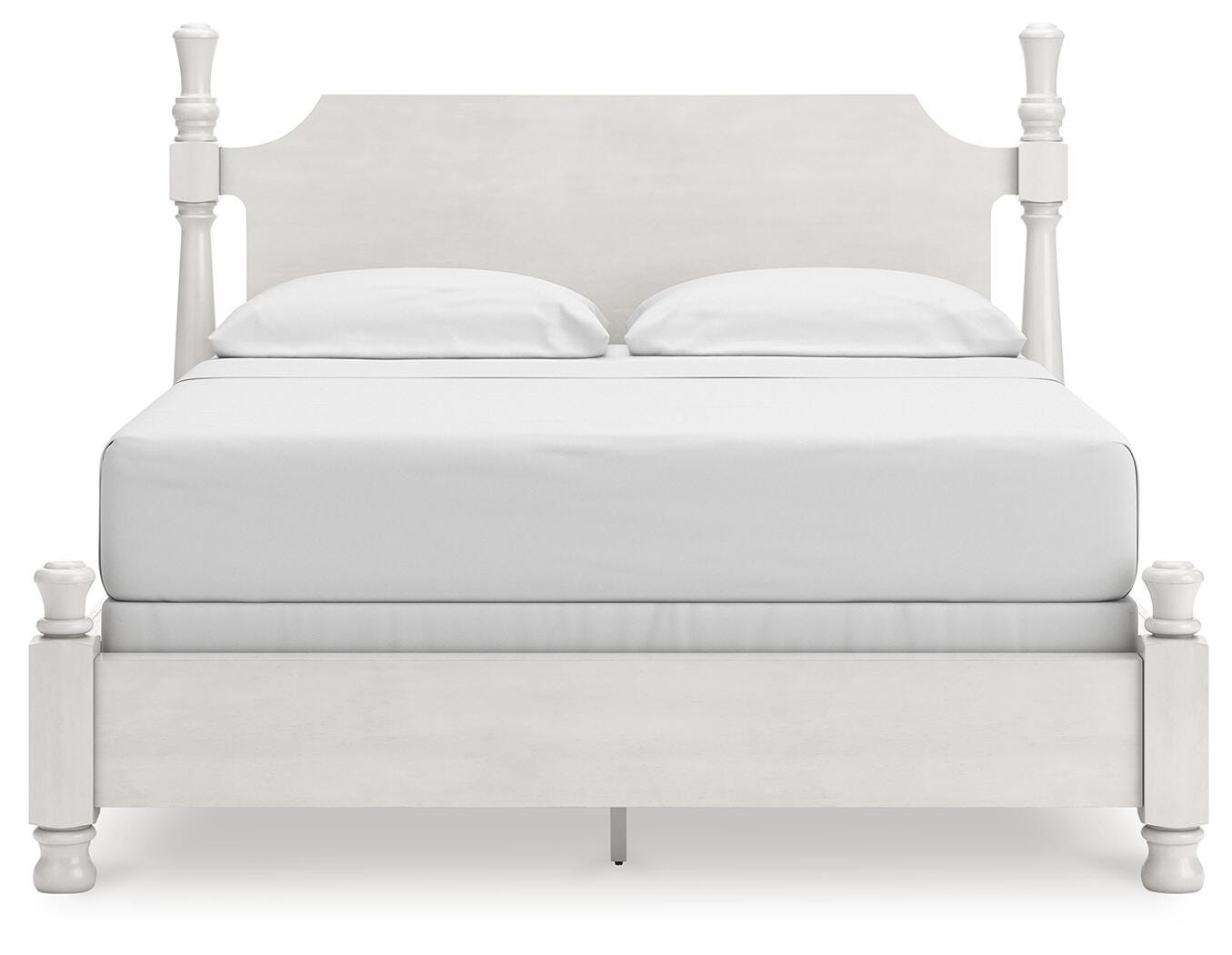 Rowlenstown California King Poster Bed, Dresser, Mirror and Nightstand