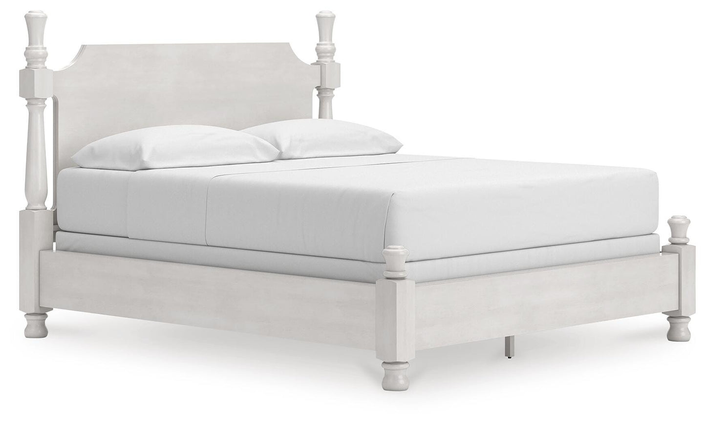 Rowlenstown California King Poster Bed, Dresser, Mirror and Nightstand