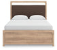 Kinlanni Queen Upholstered Panel Bed, Dresser and Mirror