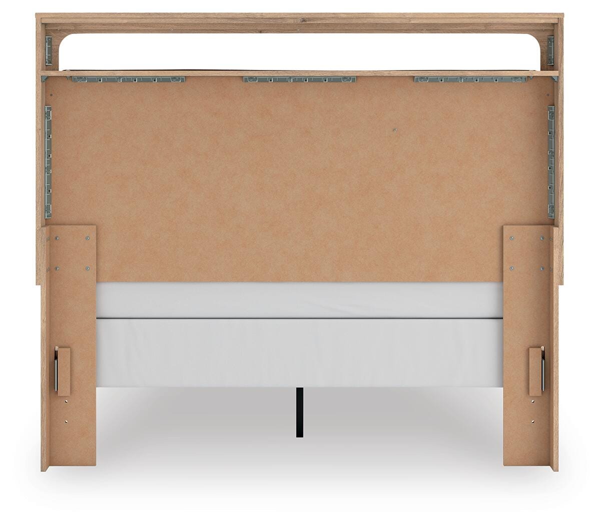 Kinlanni Queen Upholstered Panel Bed, Dresser and Mirror