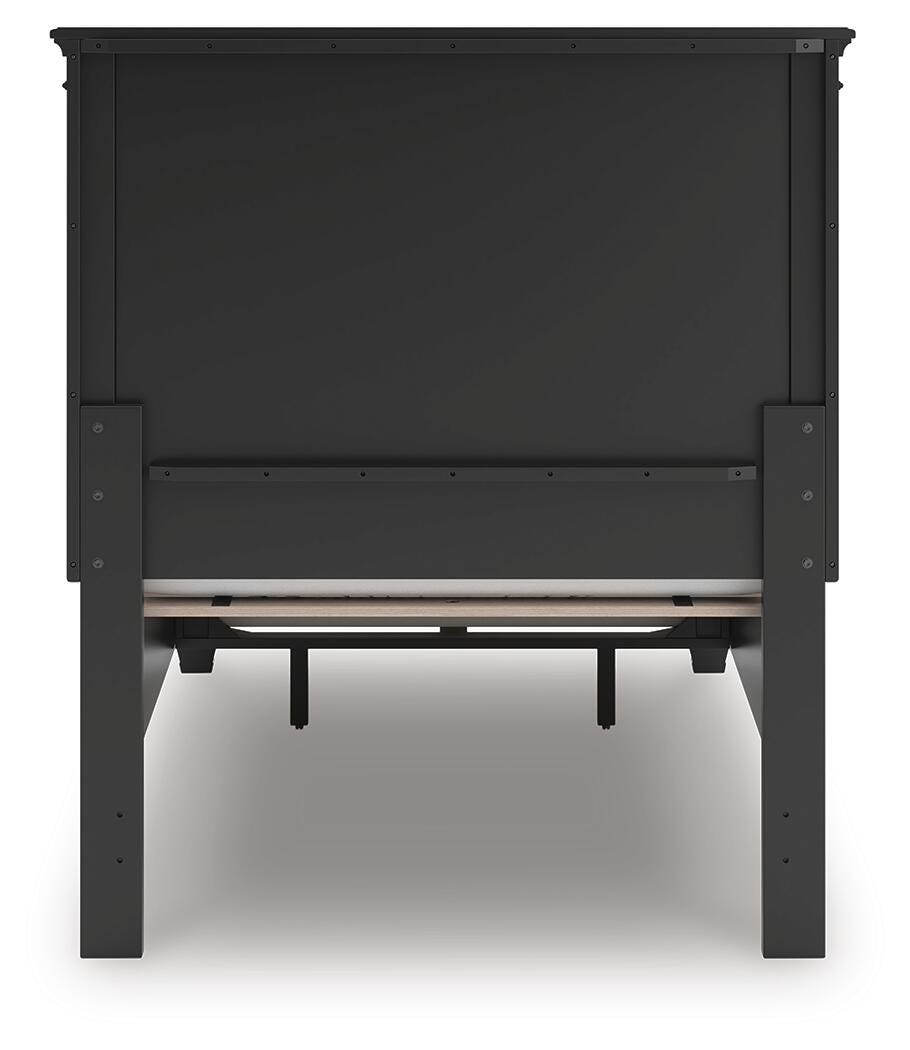 Lanolee Twin Panel Storage Bed, Dresser, Mirror and Nightstand