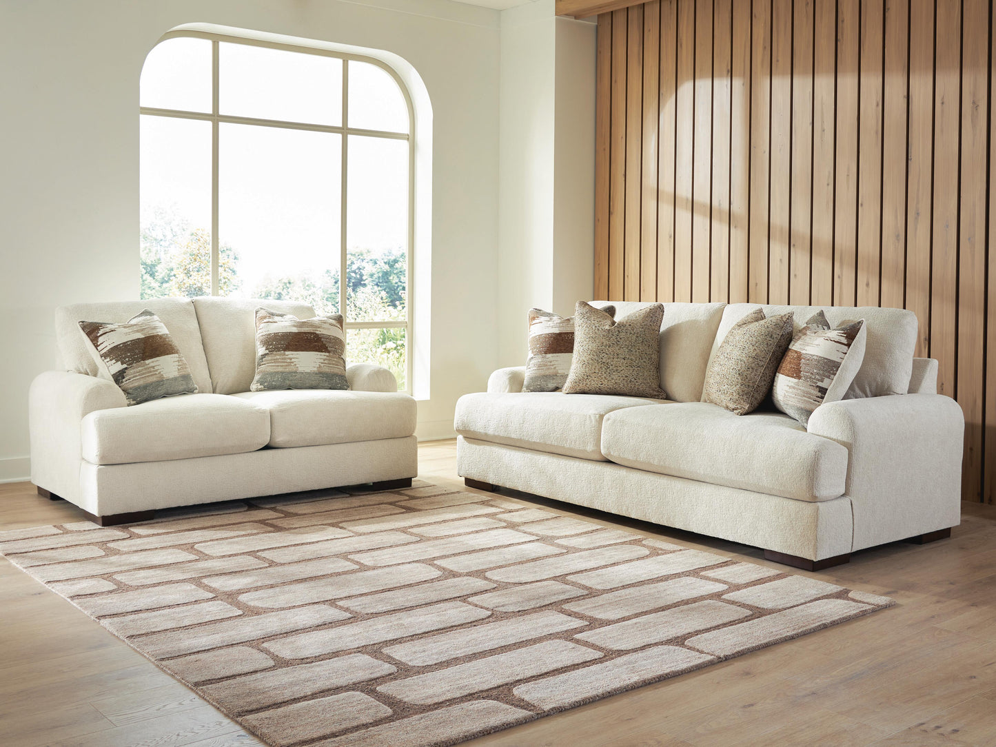 Jayne Park Sofa and Loveseat