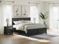 Lanolee King Panel Storage Bed, Dresser and Mirror
