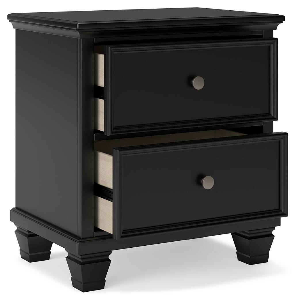 Lanolee California King Panel Storage Bed, Dresser, Mirror and Nightstand