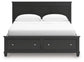 Lanolee California King Panel Storage Bed, Dresser and Mirror