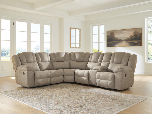 Pearce-Pike 3-Piece Reclining Sectional with Console