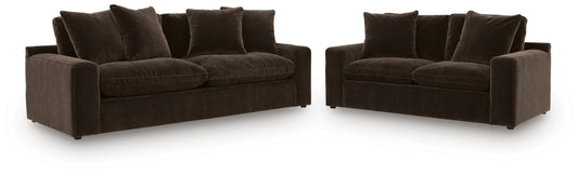 Maxton Heights Sofa and Loveseat