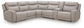 Gravier 6-Piece Power Reclining Sectional with Storage Console