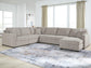 ModMax Luxe 5-Piece Sectional with Storage Chaise and Pop Up Sleeper