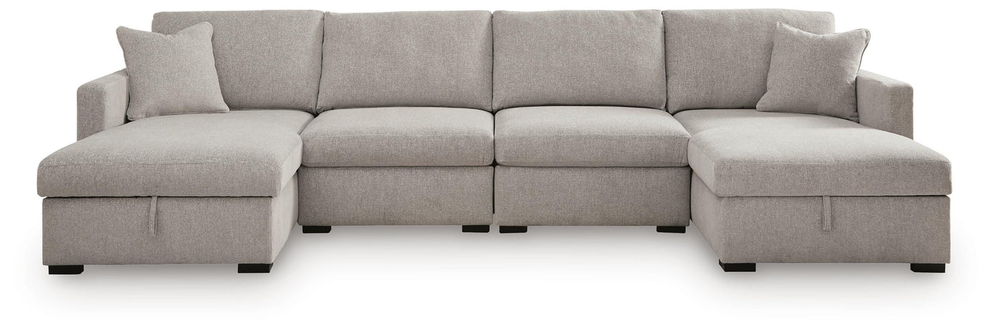 ModMax Luxe 4-Piece Double Storage Chaise Sectional