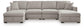 ModMax Luxe 4-Piece Double Storage Chaise Sectional