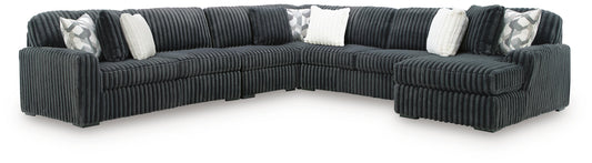 Midnight-Madness 5-Piece Sectional with Chaise