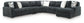 Midnight-Madness 5-Piece Sectional with Chaise