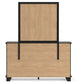 Covetown California King Panel Bed with Mirrored Dresser