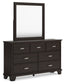 Covetown Twin Panel Bed, Dresser, Mirror, Chest and Nightstand