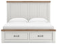 Savonport King Panel Storage Bed, Dresser and Mirror