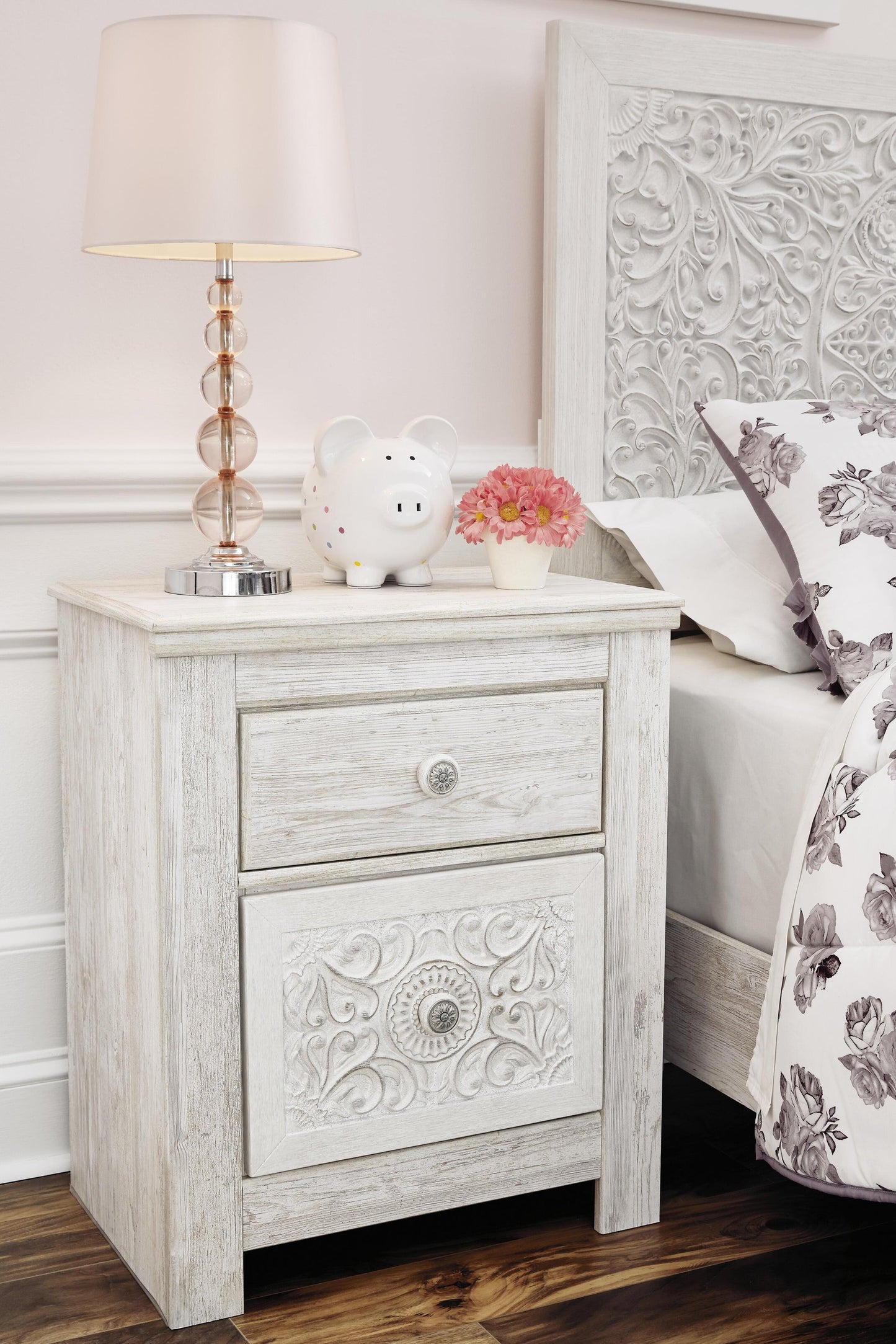 Paxberry Two Drawer Night Stand