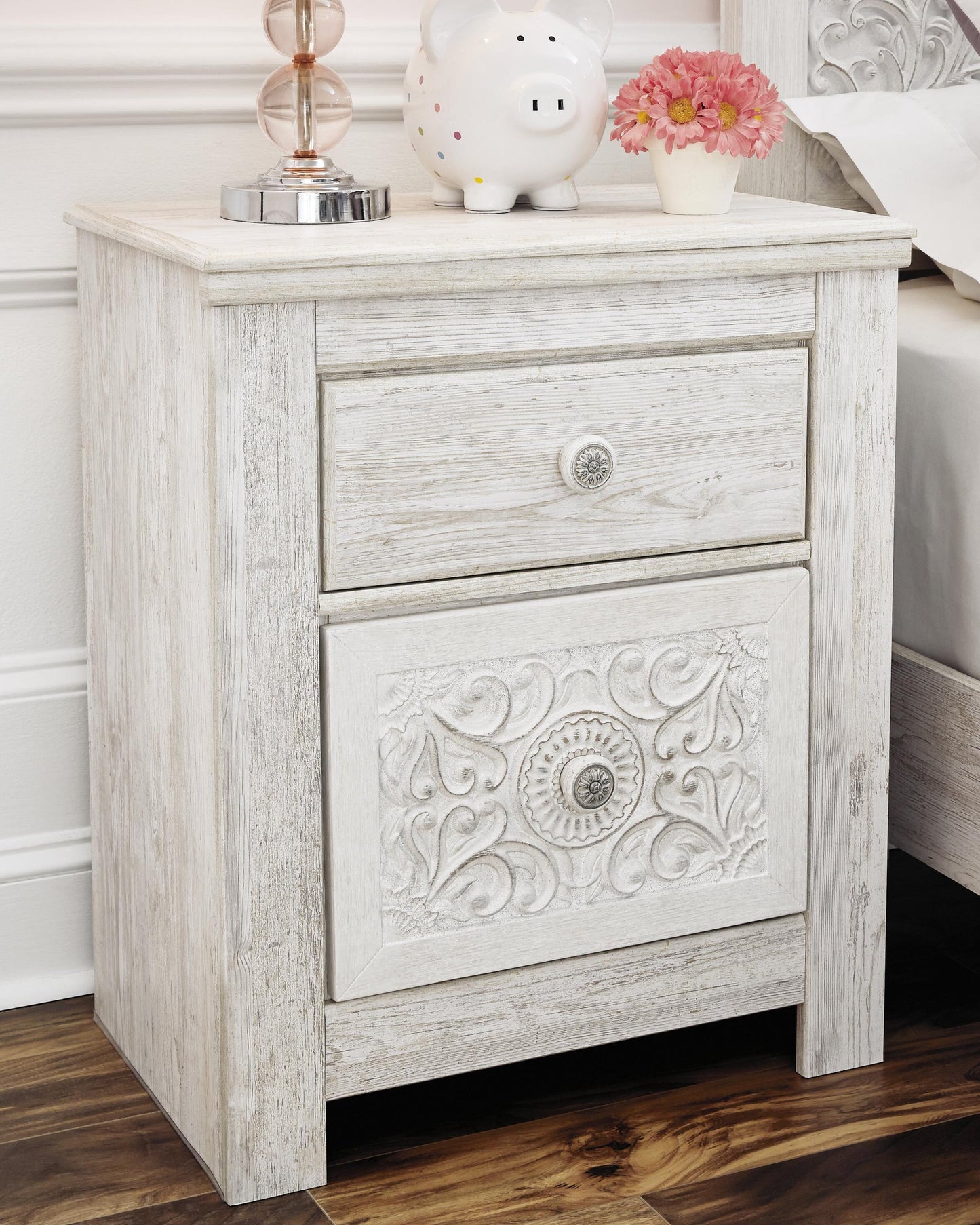 Paxberry Two Drawer Night Stand