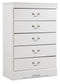 Anarasia Five Drawer Chest