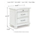 Kanwyn Three Drawer Night Stand