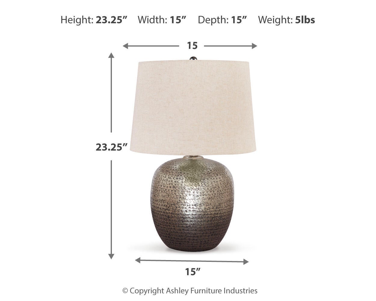 Magalie Metal Table Lamp (1/CN)