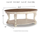 Realyn Oval Cocktail Table