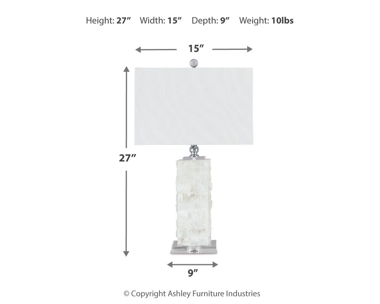 Malise Alabaster Table Lamp (1/CN)