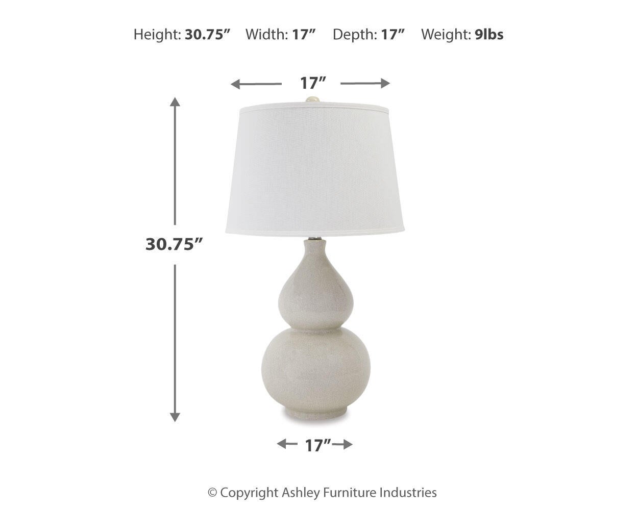 Saffi Ceramic Table Lamp (1/CN)