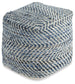 Chevron Pouf