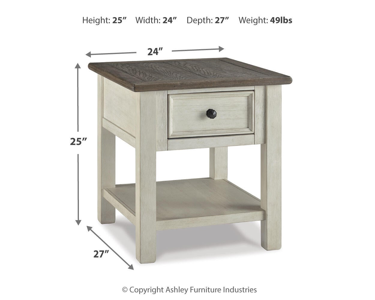Bolanburg Rectangular End Table