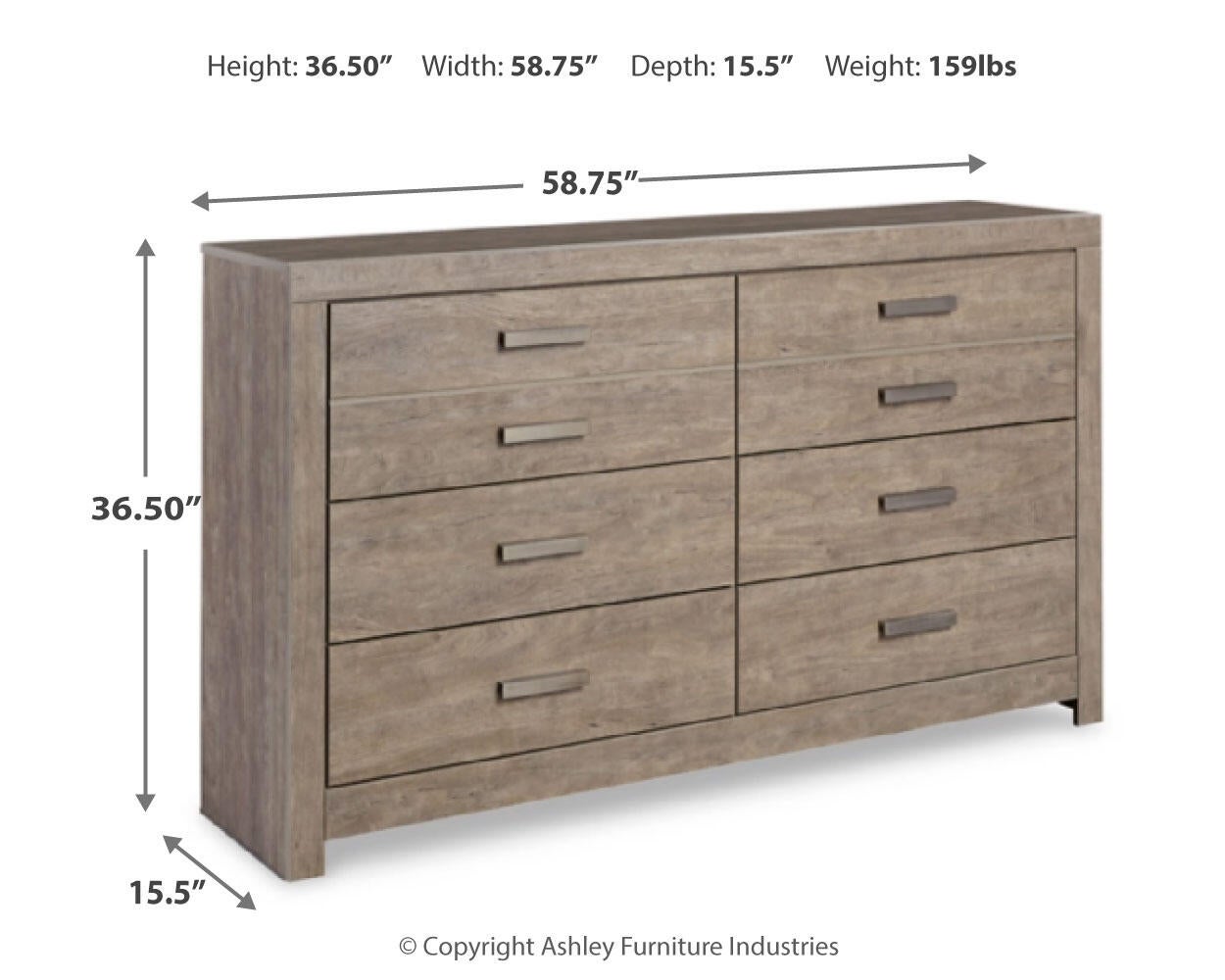 Culverbach Six Drawer Dresser