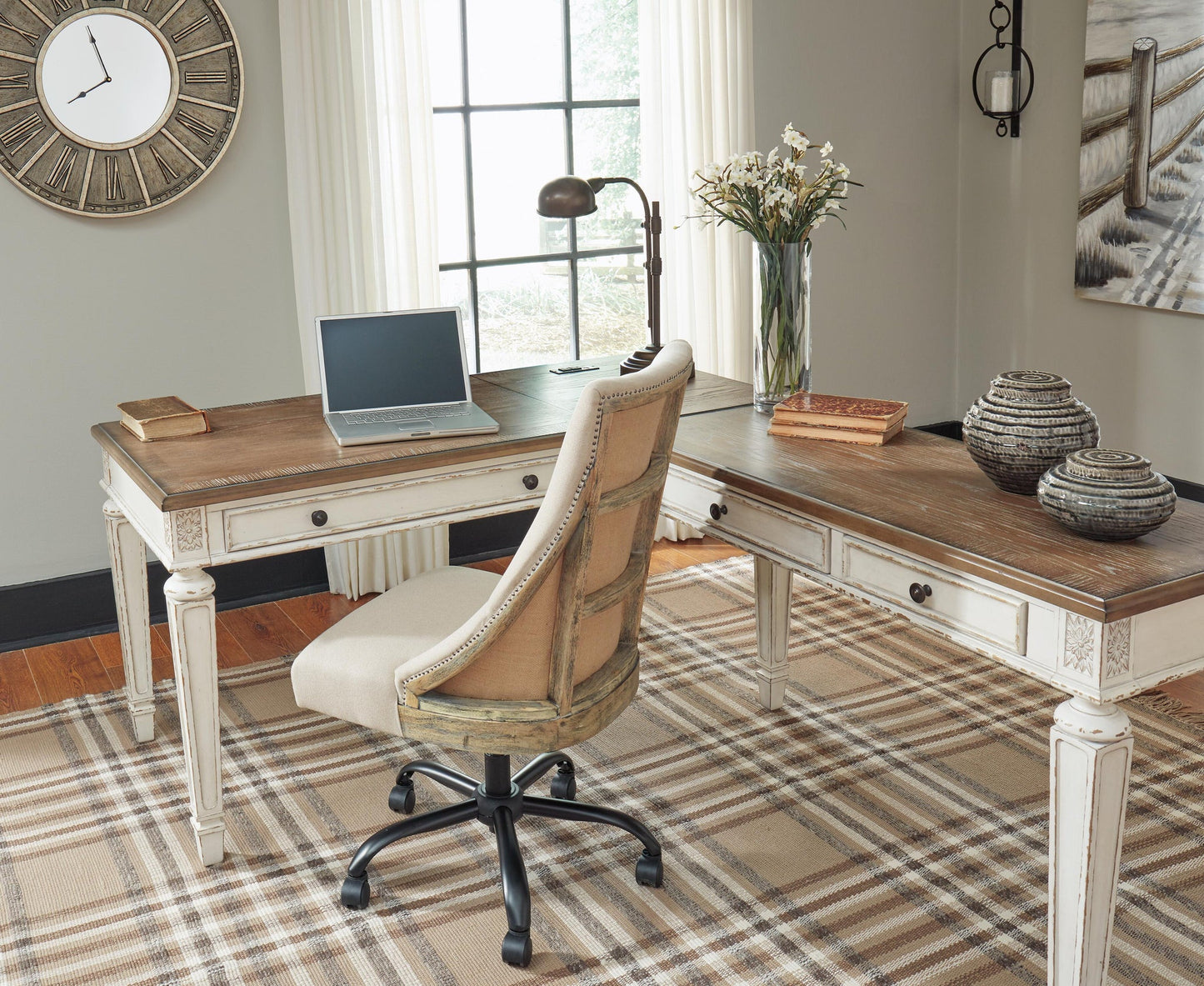 Realyn 2-Piece Home Office Desk