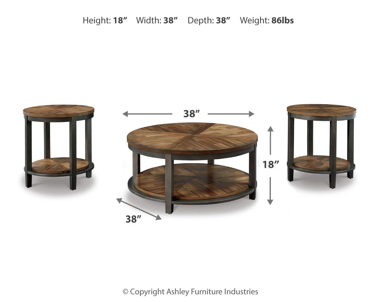 Roybeck Occasional Table Set (3/CN)