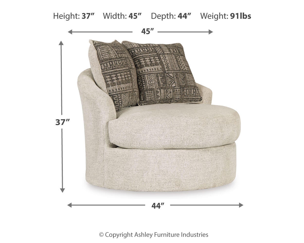 Soletren Swivel Accent Chair