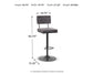 Strumford Tall Swivel Barstool (2/CN)