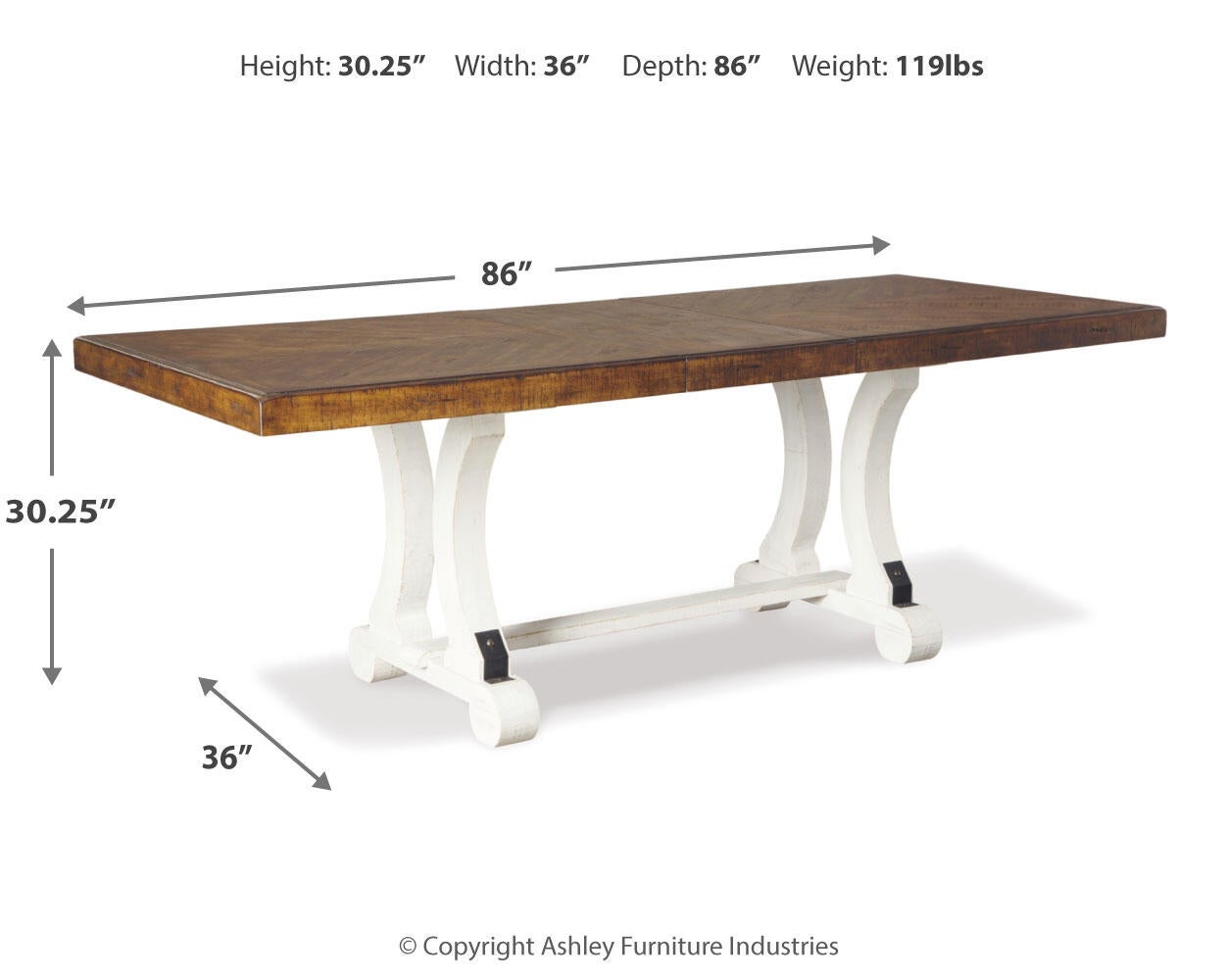 Valebeck Rectangular Dining Room Table