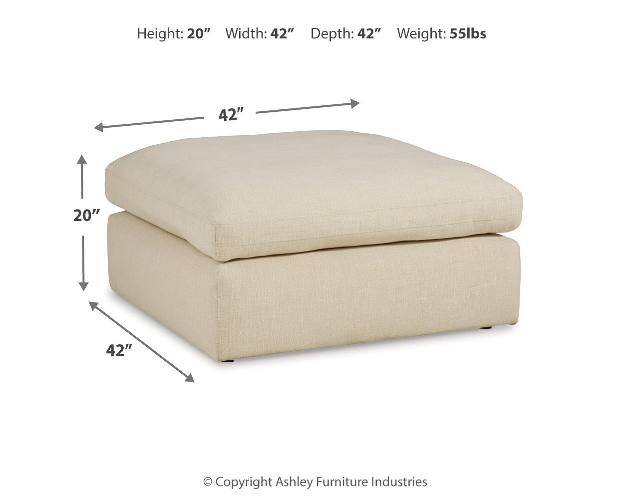 Elyza Oversized Accent Ottoman